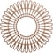 Ekena Millwork Cornelius Wood Fretwork Pierced Ceiling Medallion, Wood (Paint Grade), 40"OD x 14 7/8"ID x 3/8"T CMWP40X0375CRMF - alternate 1
